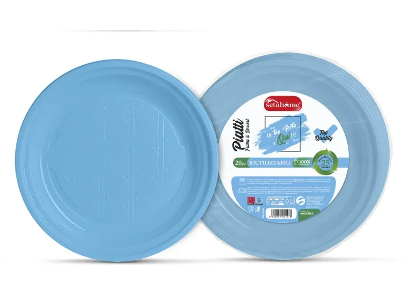 PIATTI FRUTTA PZ25 AZZURRO