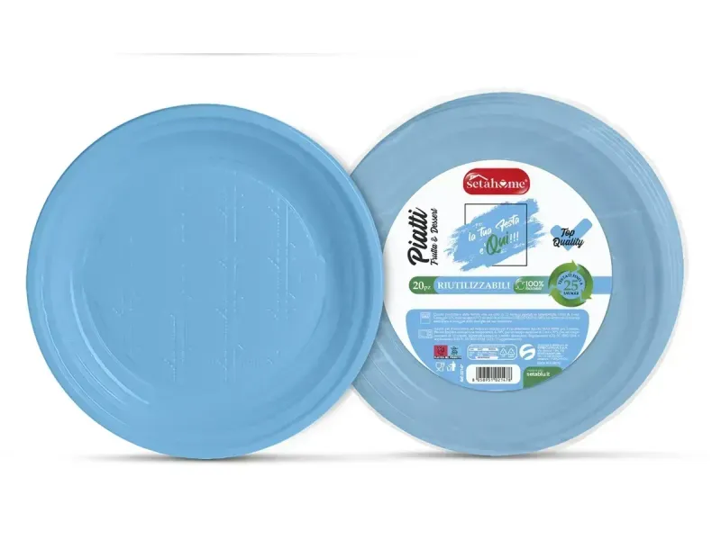 PIATTI FRUTTA PZ25 AZZURRO
