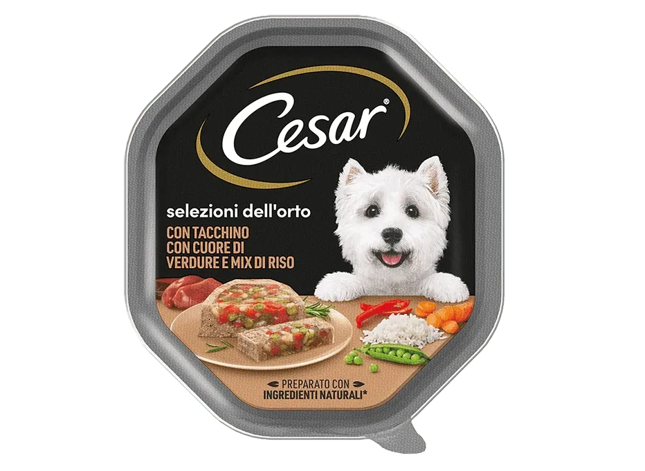 CESAR CUORE VERDURA TACCHINO GR 150