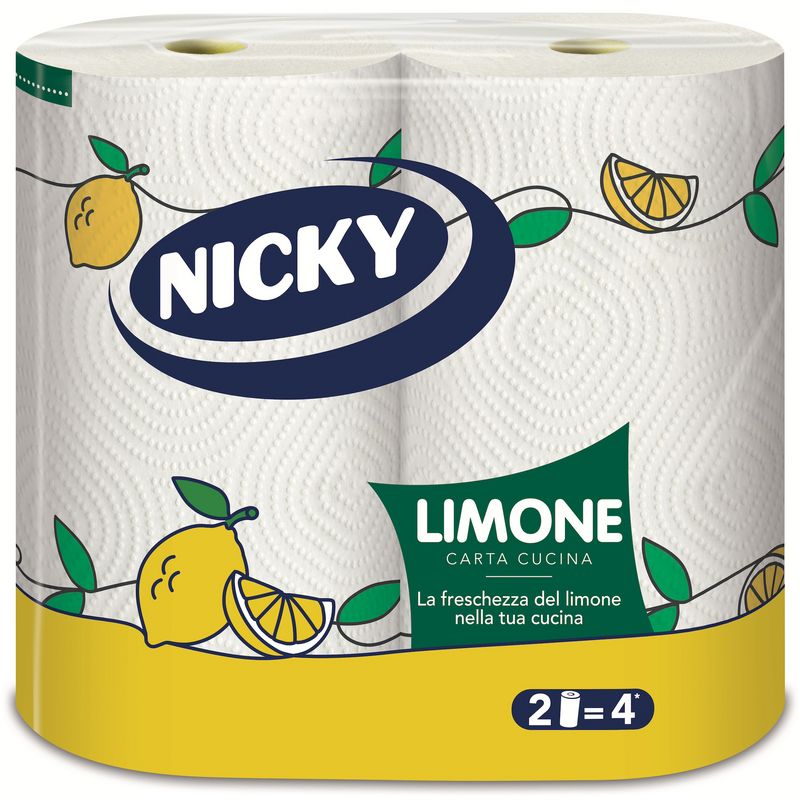 NICKY ASCIUGATUTTO LIMONE 2 ROTOLI