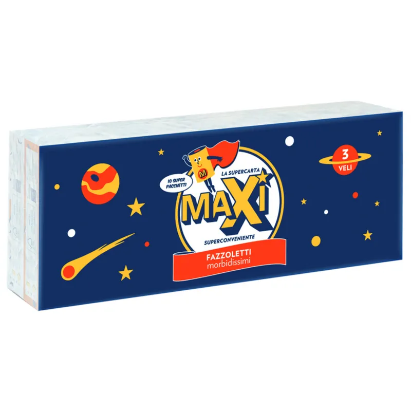 MAXI FAZZOLETTI 3 VELI PZ10