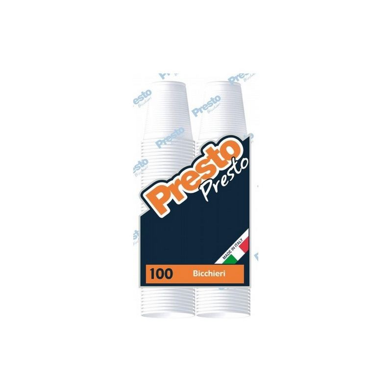 BICCHIERI 100PZ RIUTILIZZABILI