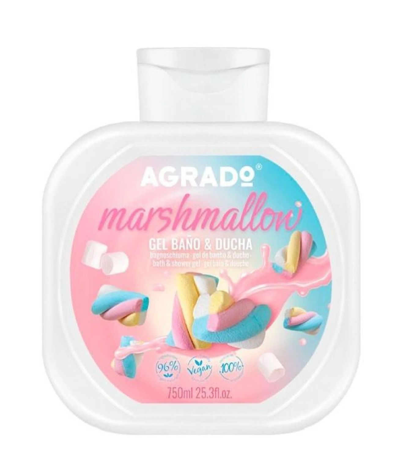 AGRADO BAGNOSCHIUMA GEL 750ML MARSHMALL.