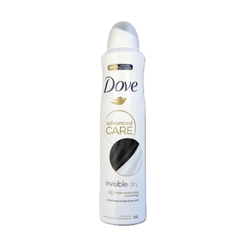 DOVE DEO SPRAY 250ML INVISIBLE