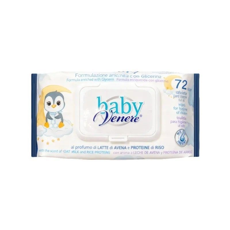 BABY VENERE SALVIETTE 72PZ AVENA RISO