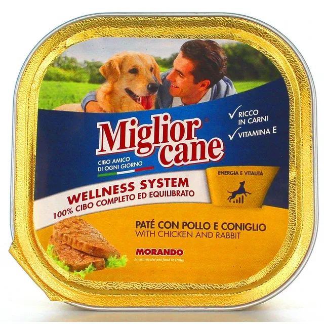 MIGL.CANE PATE' CONIGLePOLLO VASCH.300g