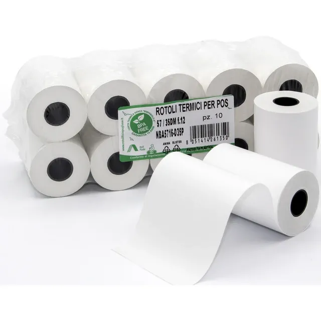 ROTOLO CARTA TERMICA POS 57X38MM