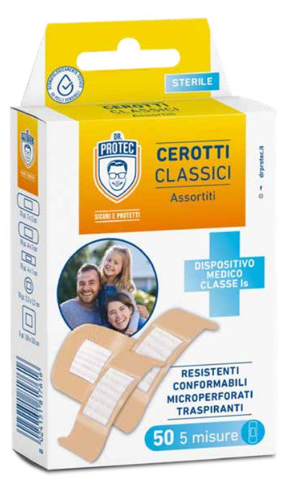 DR.PROTEC CEROTTI CLASSICI 50PZ ASSORTIT