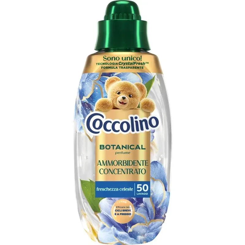 COCCOLINO BOTANIC.750ML 50MIS.FR.CELESTE