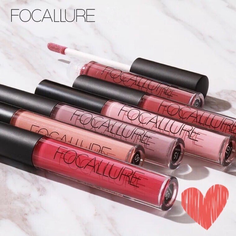 FOCALLURE Longlasting Waterproof Matte Lipgloss (12 pieces)