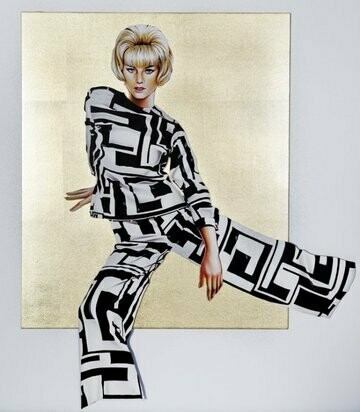 Mel Ramos Golden Pucci Pants