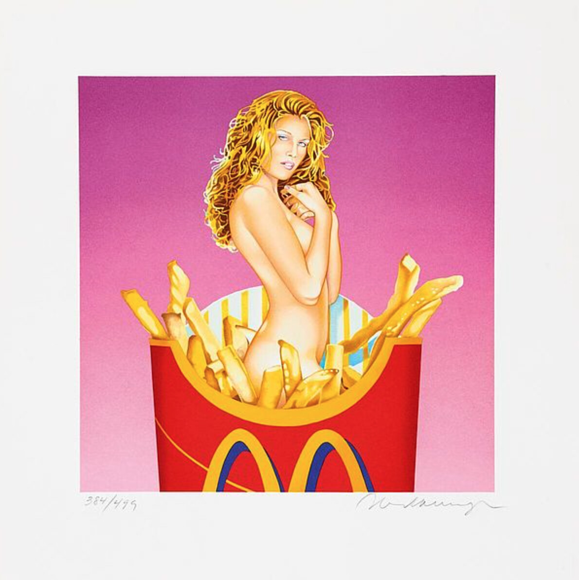 Mel Ramos Fräulein French Fries