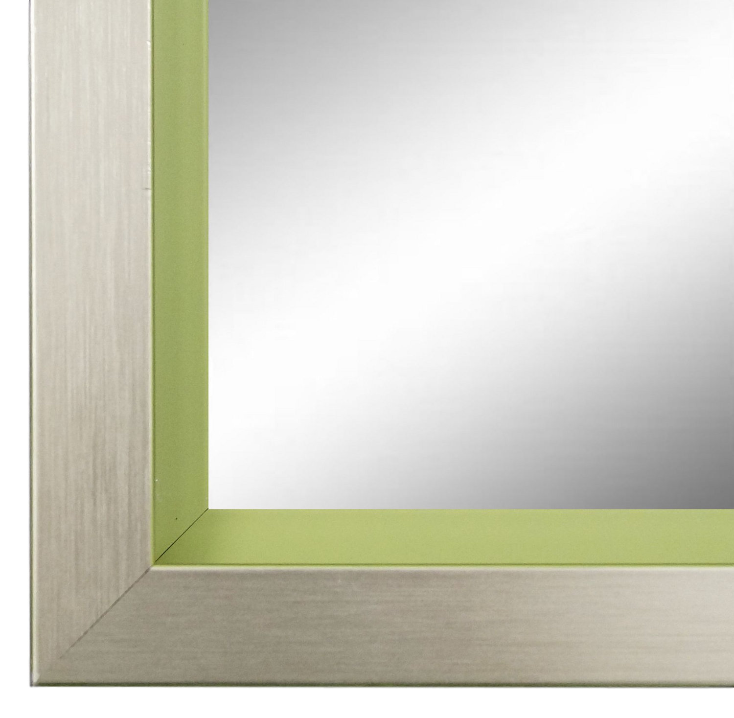Wandspiegel Herzogenaurach Silber Grün 80x120 cm