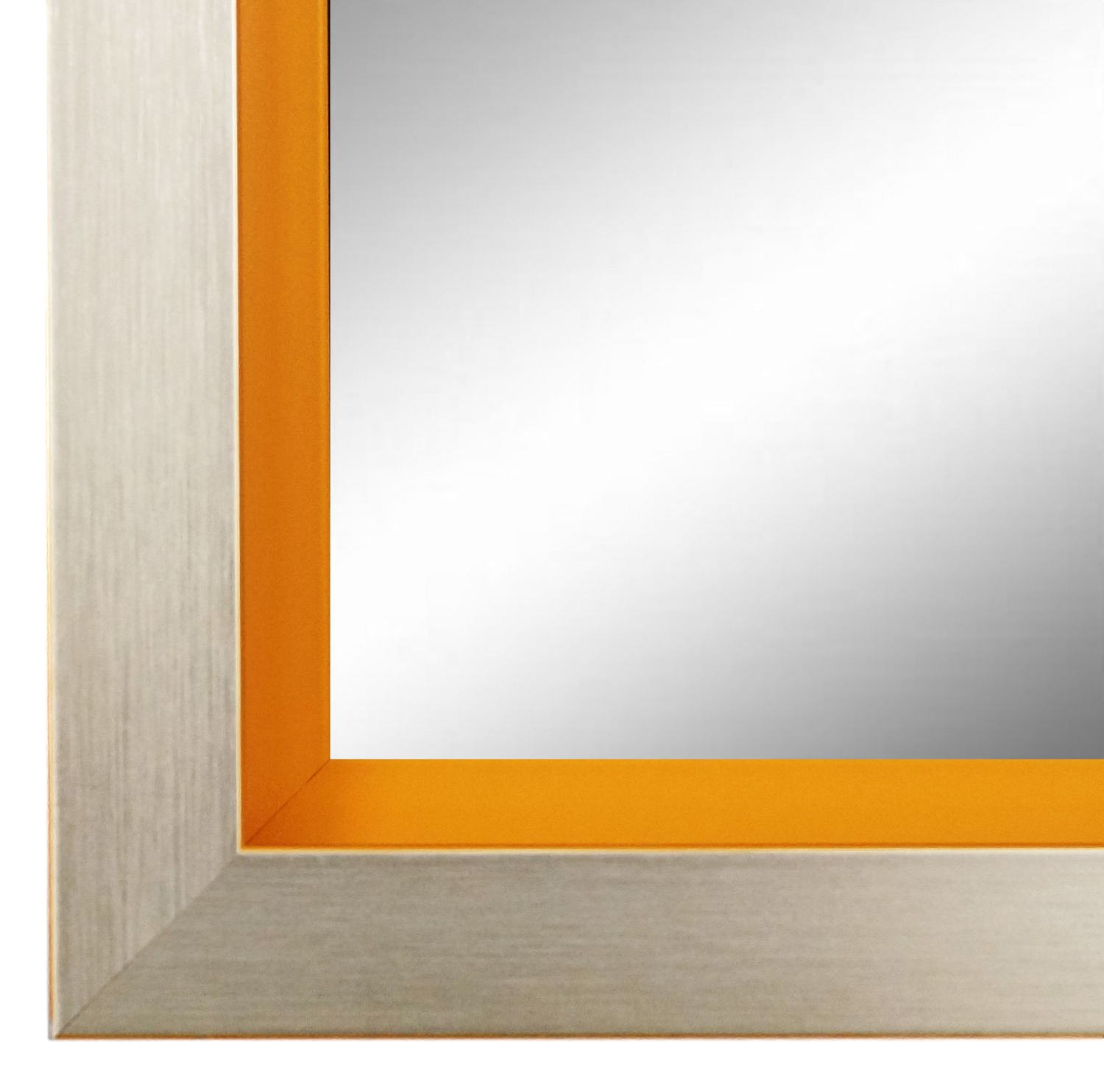 Wandspiegel Herzogenaurach Silber Orange 100x140 cm