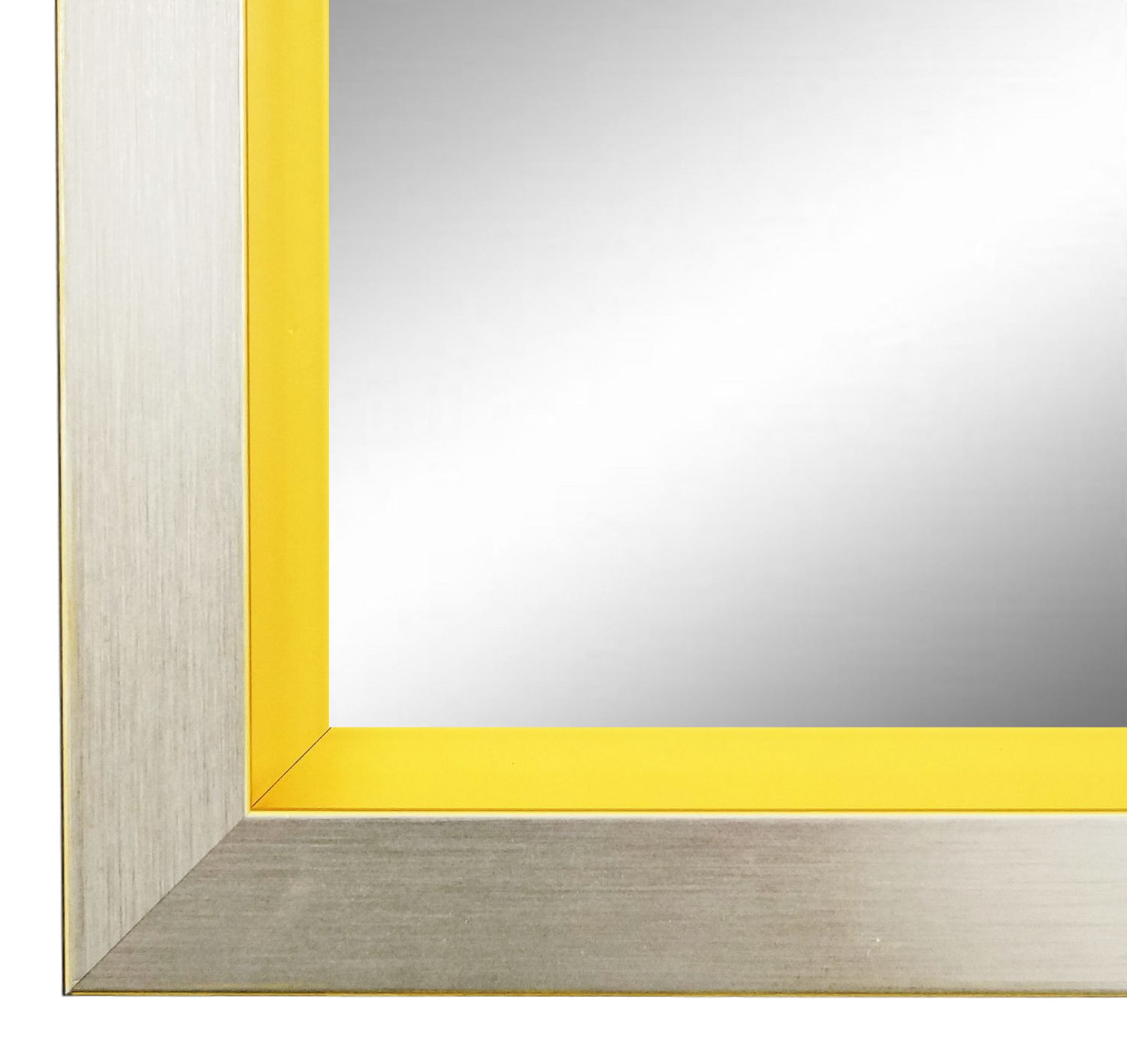 Wandspiegel Herzogenaurach Silber Gelb 100x160 cm