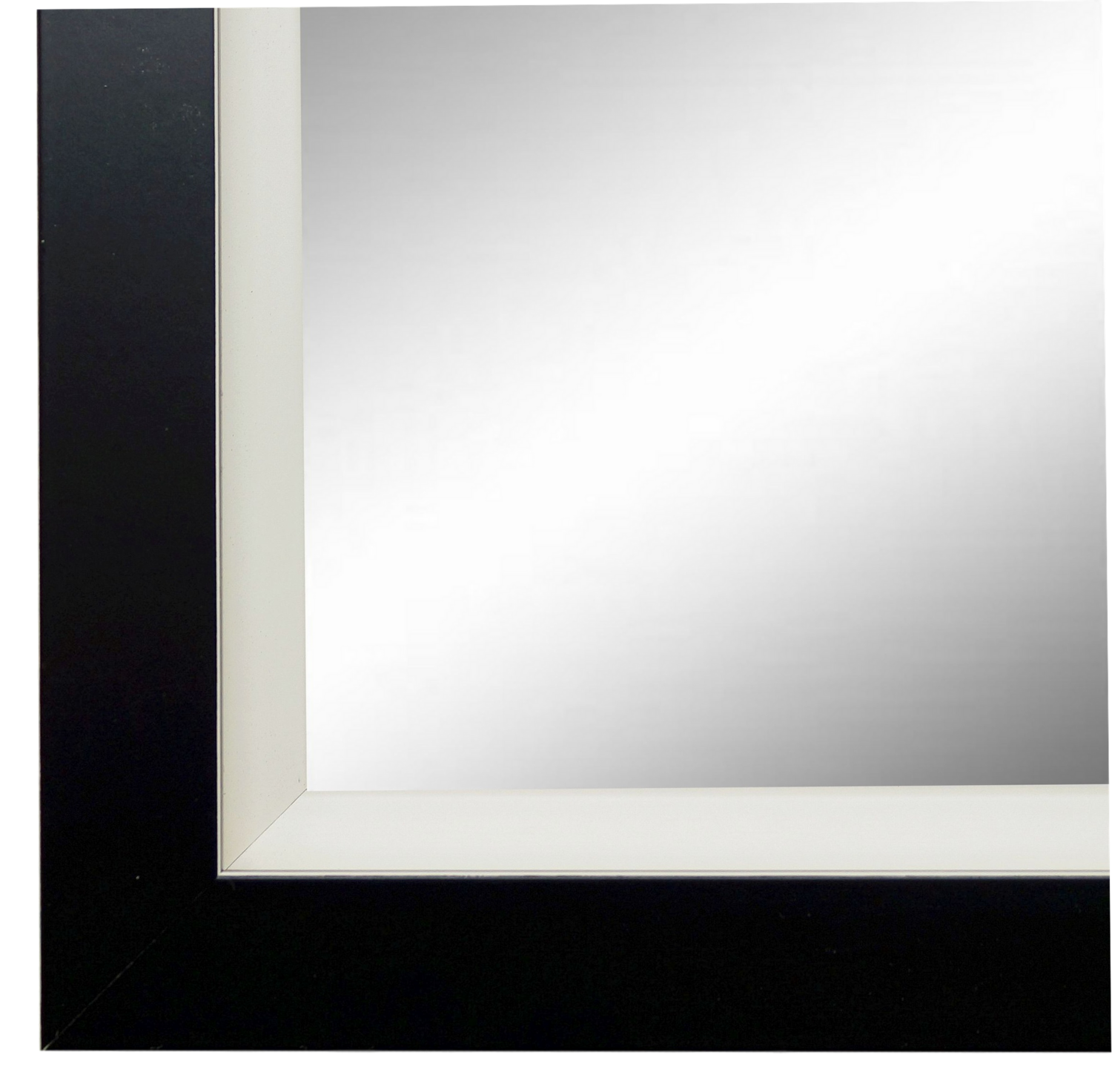 Wandspiegel Herzogenaurach Schwarz Weiss 100x200 cm
