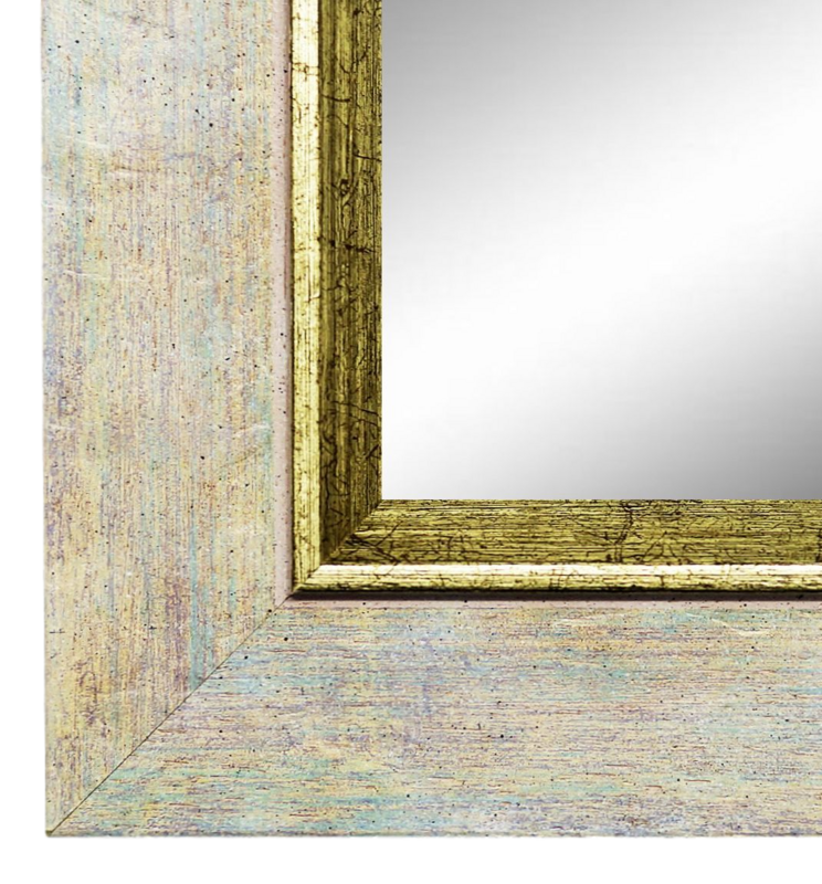 Wandspiegel Ludwigsstadt Beige Silber 100x140 cm Wandspiegel Ludwigsstadt Beige Silber 100x140 cm