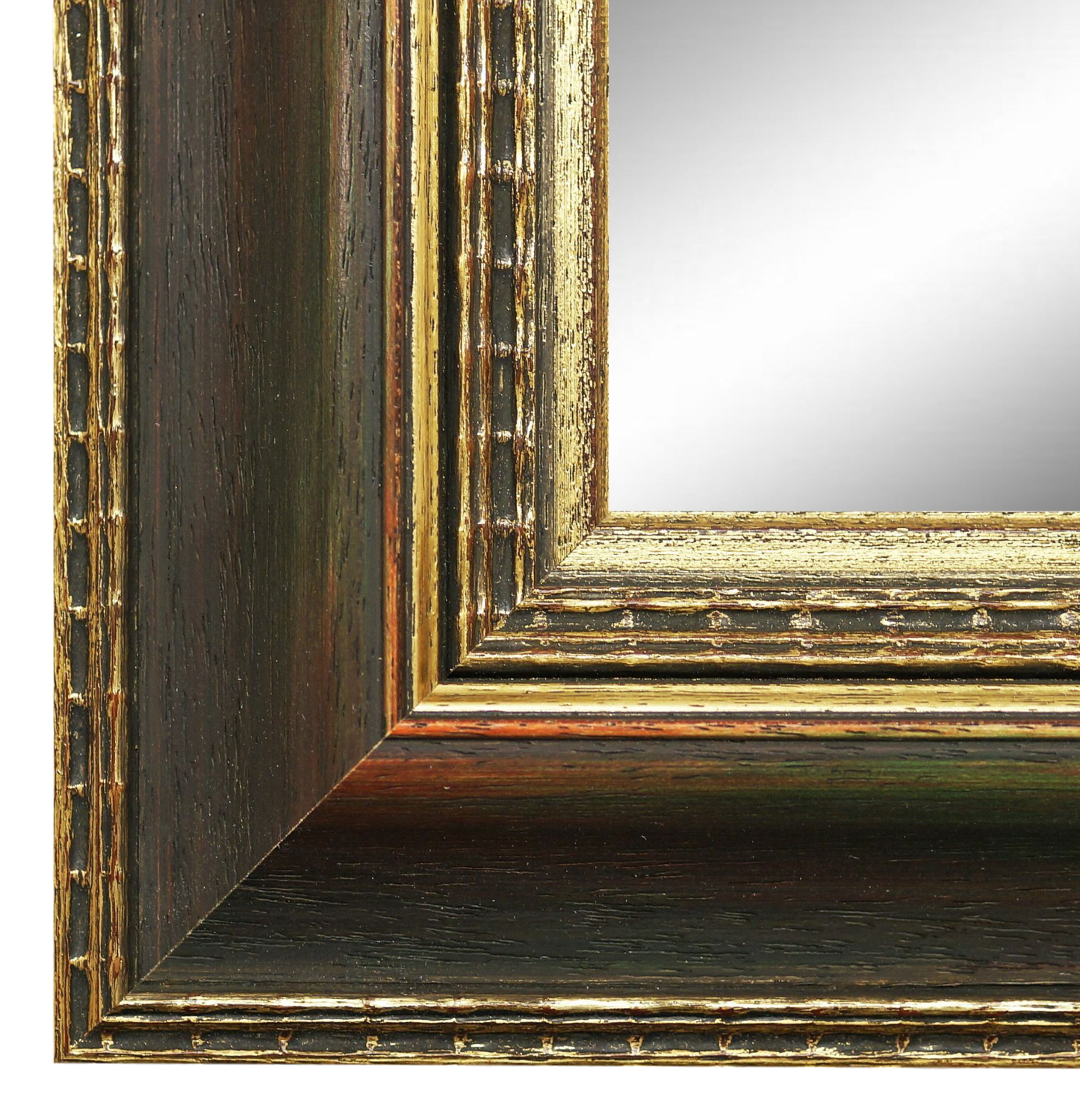 Wandspiegel Neustadt Braun Gold verziert 50x70 cm