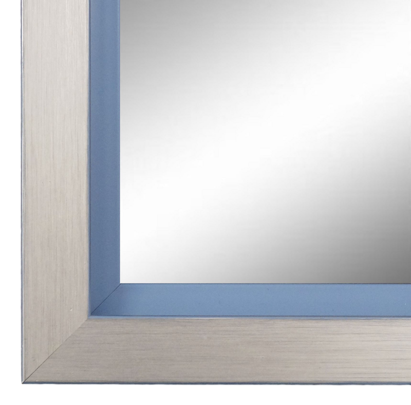 Wandspiegel Herzogenaurach Silber Blau 50x70 cm Wandspiegel Herzogenaurach Silber Blau 50x70 cm