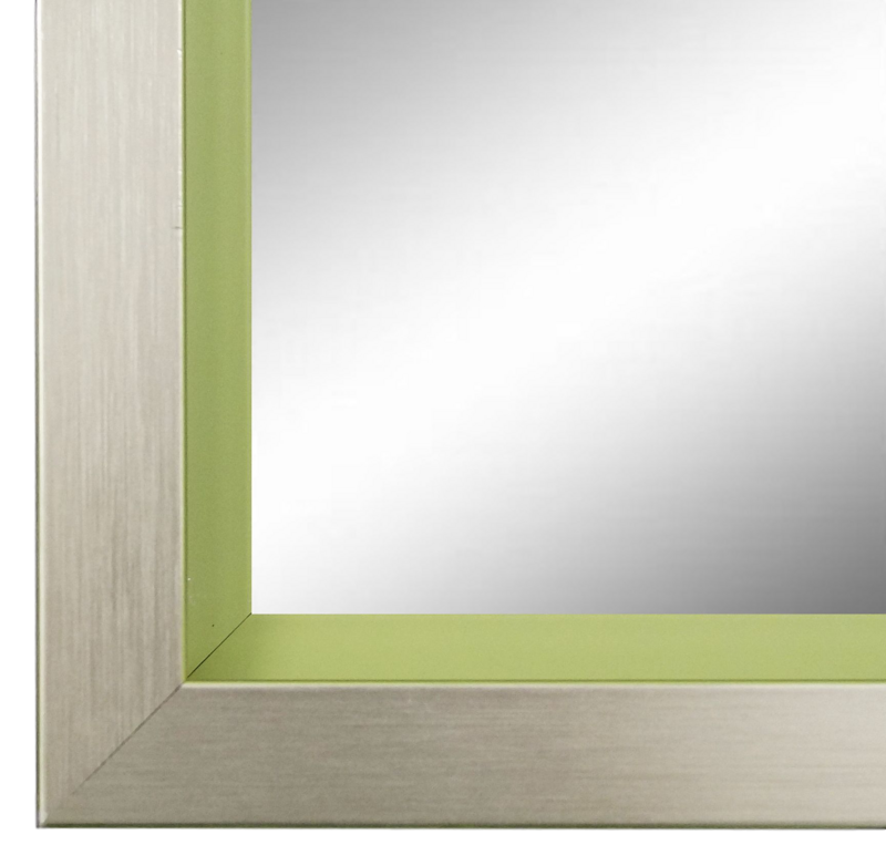 Wandspiegel Herzogenaurach Silber Grün 50x70 cm Wandspiegel Herzogenaurach Silber Grün 50x70 cm