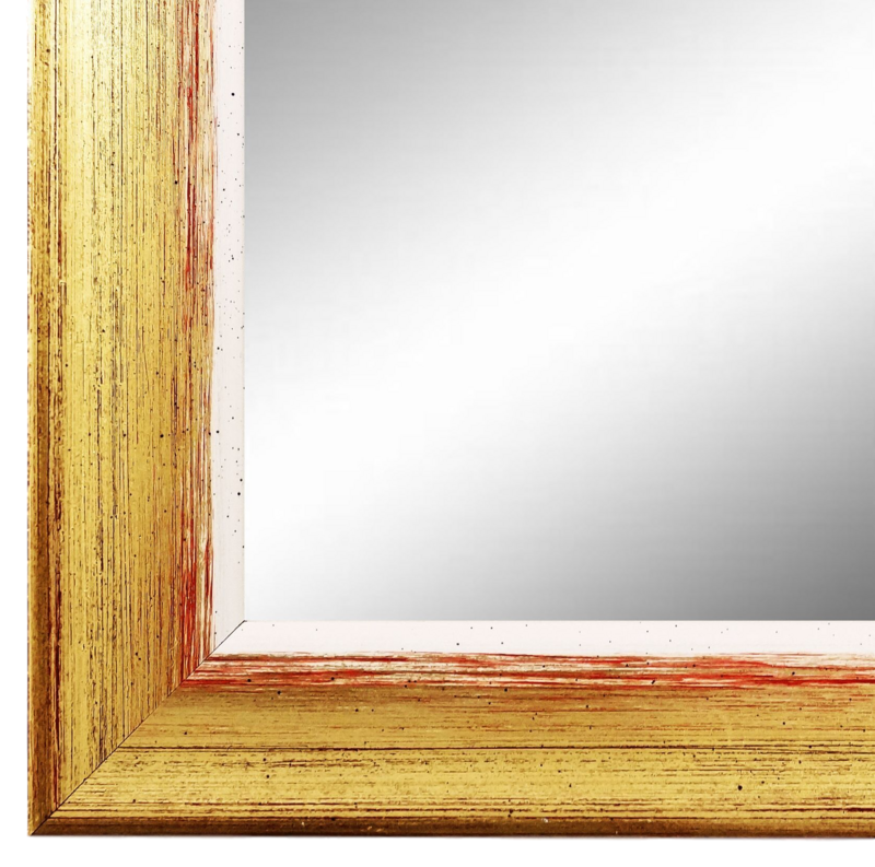 Wandspiegel Ingolstadt Gold Rot Weiss 50x70 cm Wandspiegel Ingolstadt Gold Rot Weiss 50x70 cm