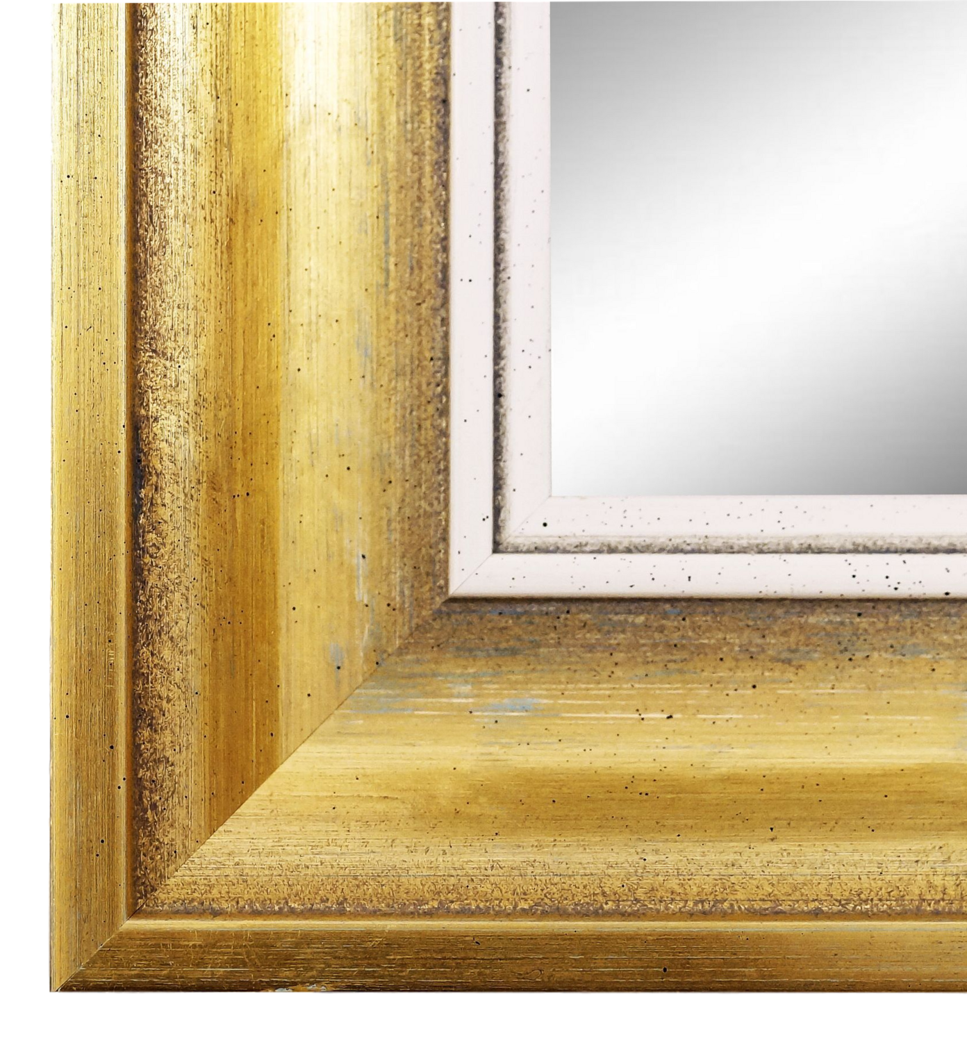 Wandspiegel Passau Gold Blau Weiss 50x60 cm