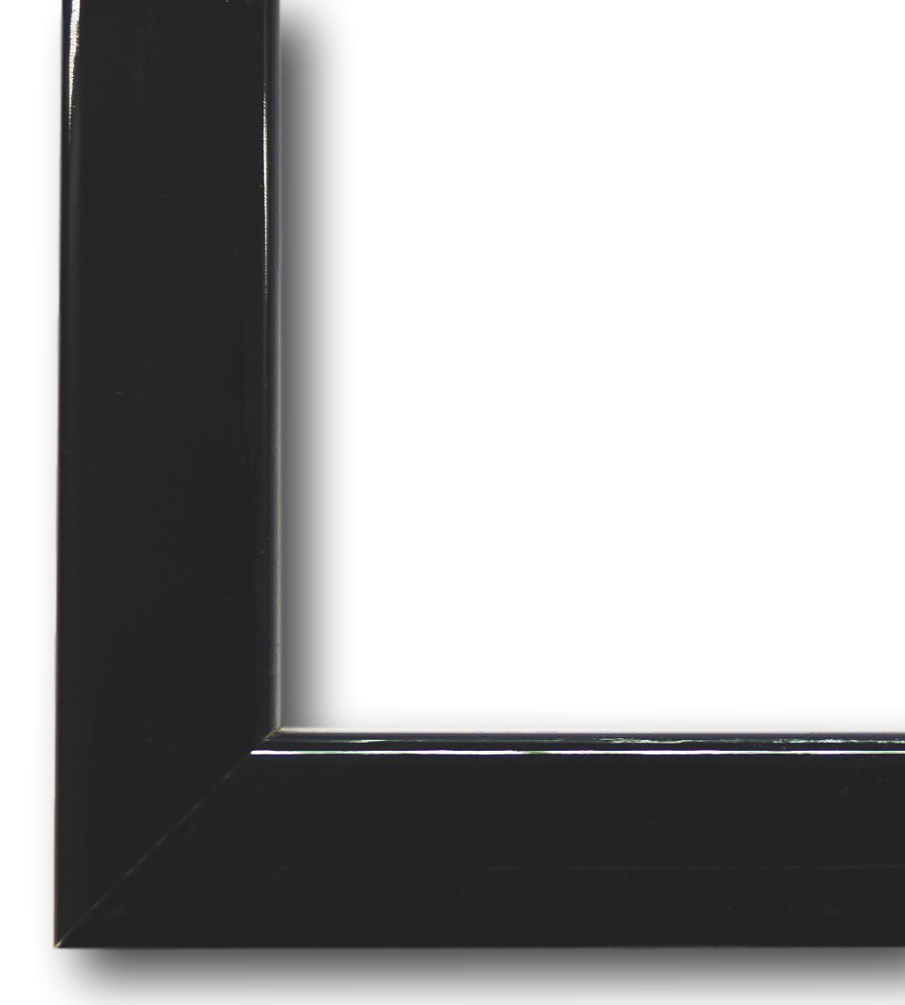 Bilderrahmen Bamberg schwarz lack DIN A2 cm