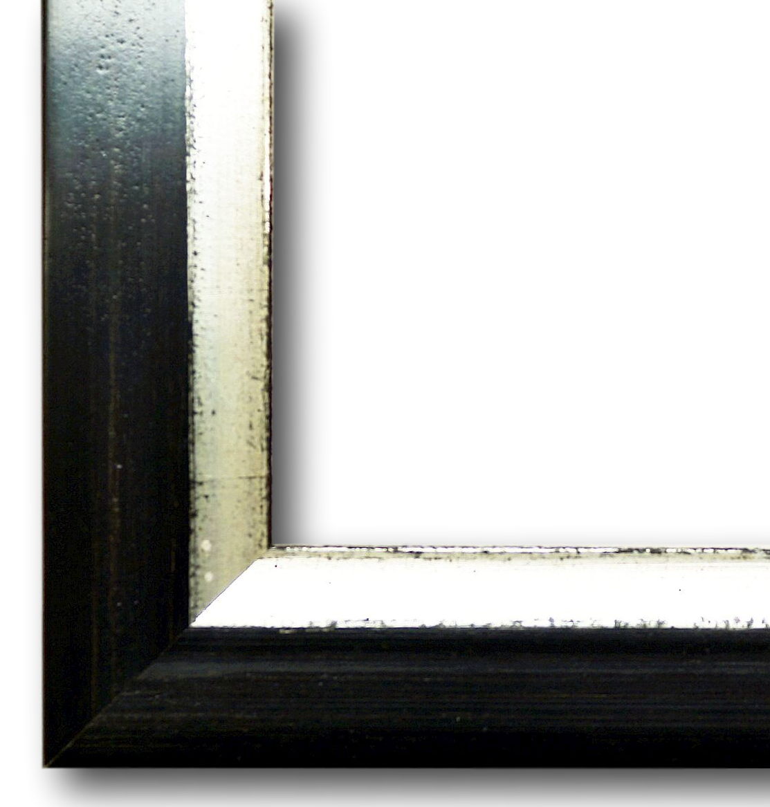 Bilderrahmen Hassfurt Schwarz Echt-Silber 40x60 cm
