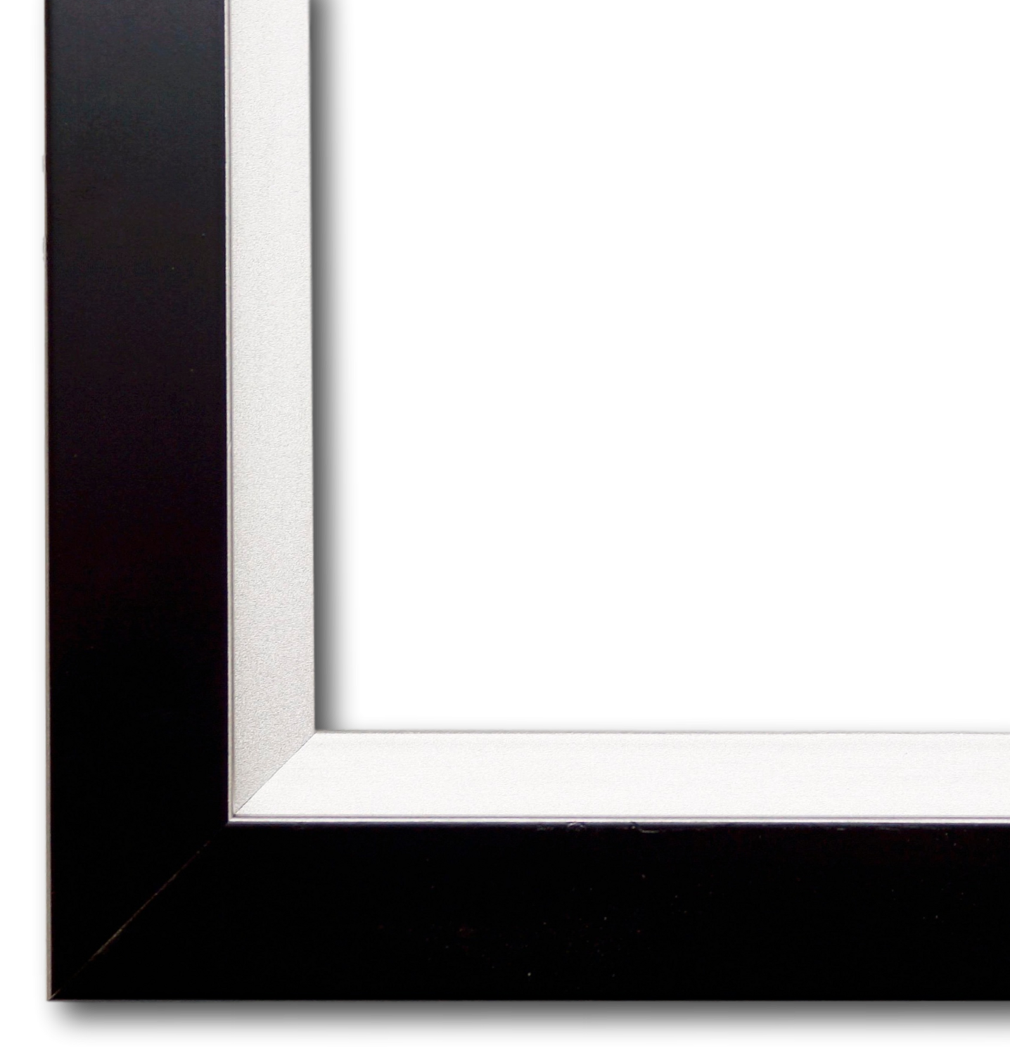 Bilderrahmen Herzogenaurach Schwarz Silber 50x70 cm