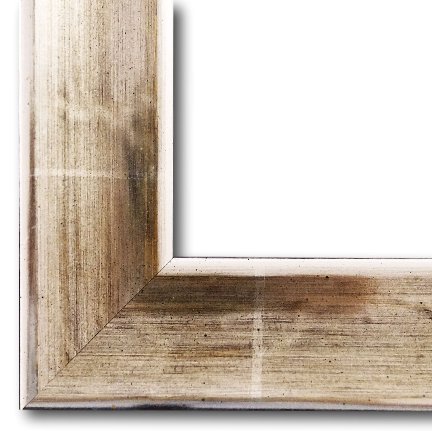 Bilderrahmen Kupferberg Echt-Weissgold 60x90 cm