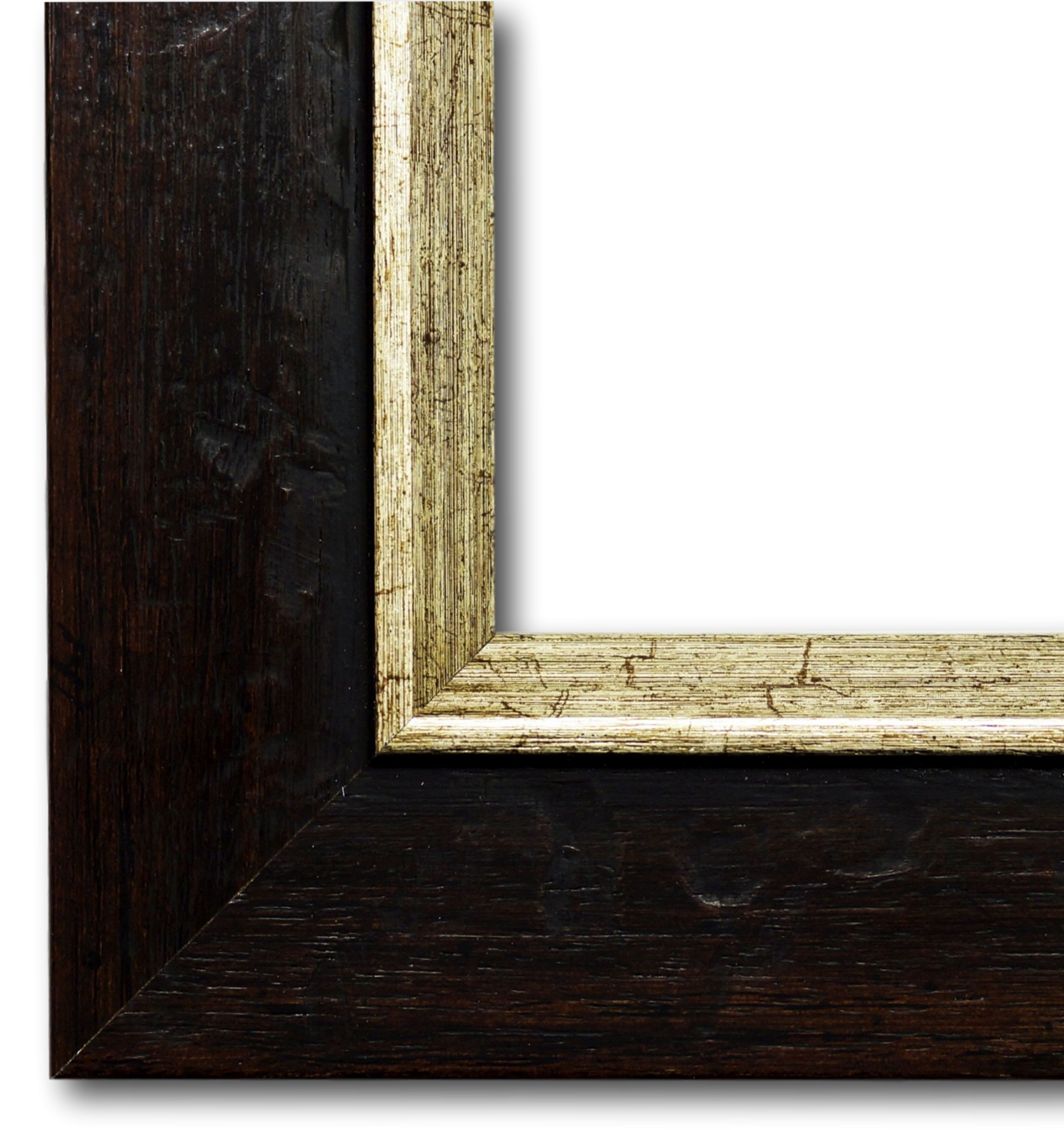 Bilderrahmen Ludwigsstadt Braun Silber 60x80 cm