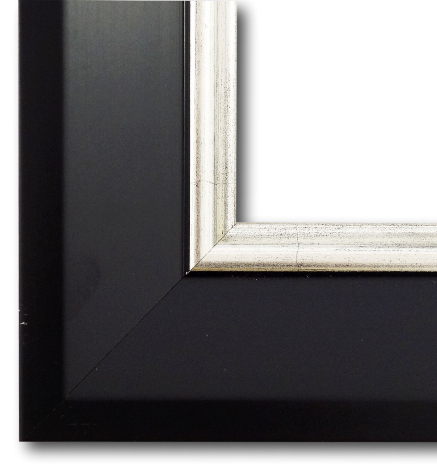 Bilderrahmen Nördlingen Schwarz Silber 40x50 cm