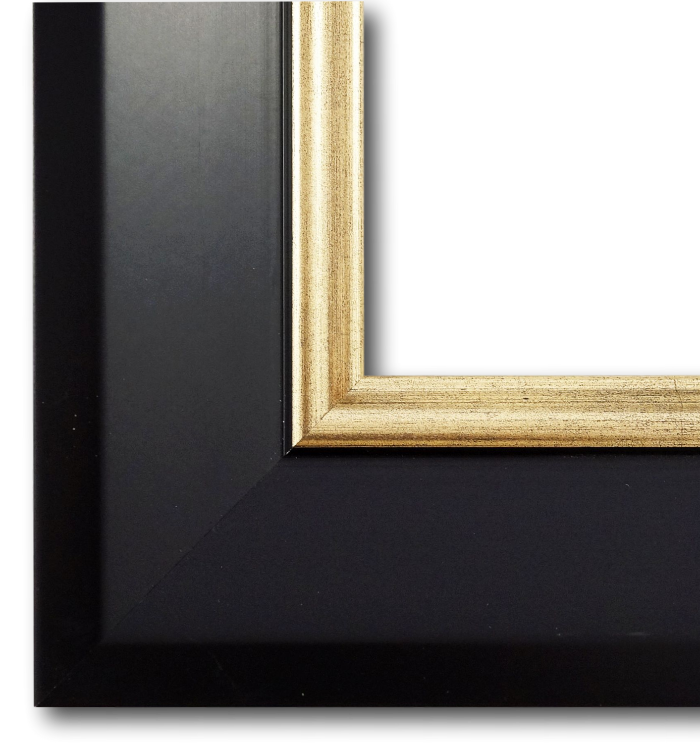 Bilderrahmen Nördlingen Schwarz Gold 50x100 cm