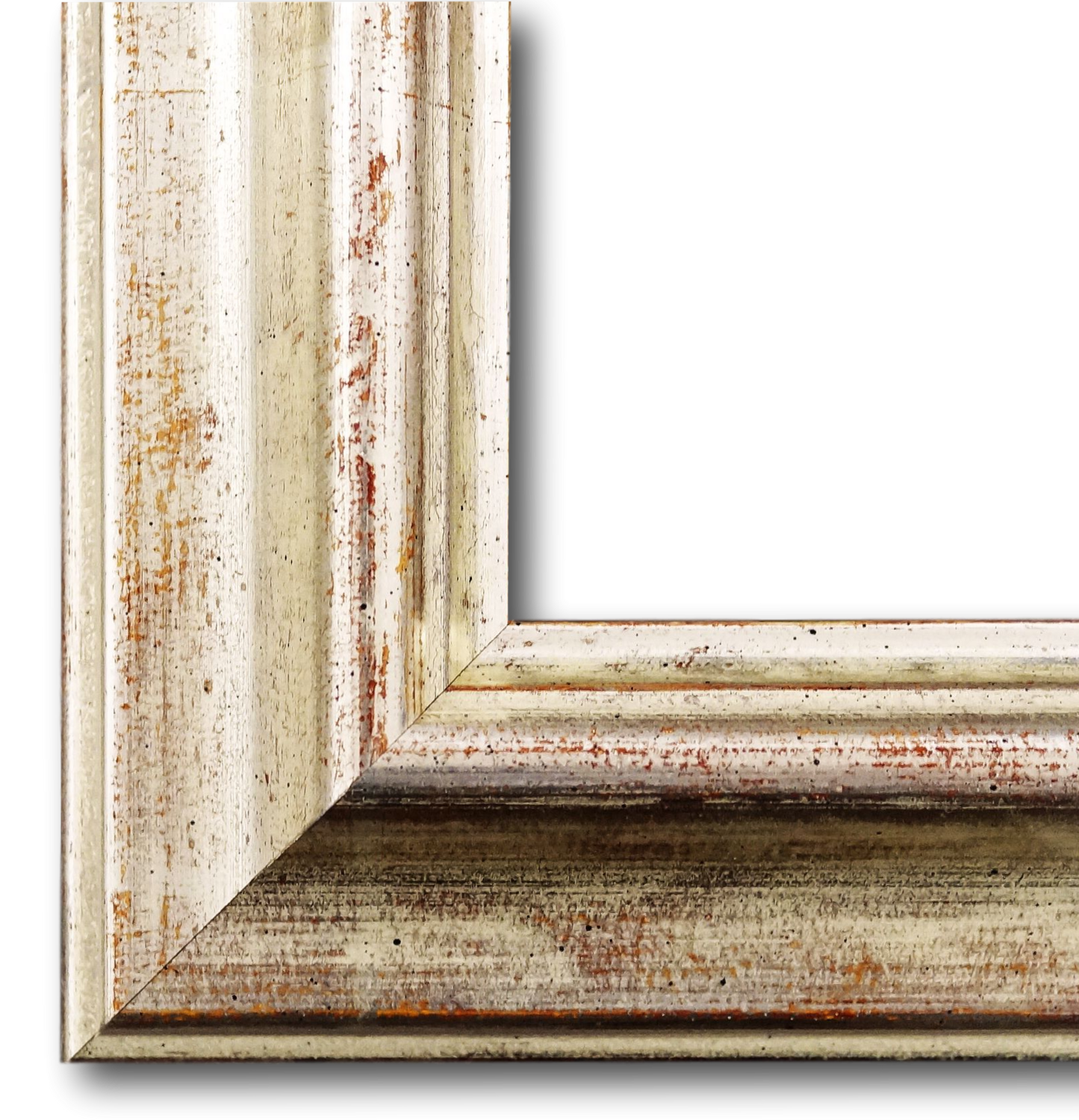 Bilderrahmen Miesbach Echt-Weissgold 100x160 cm