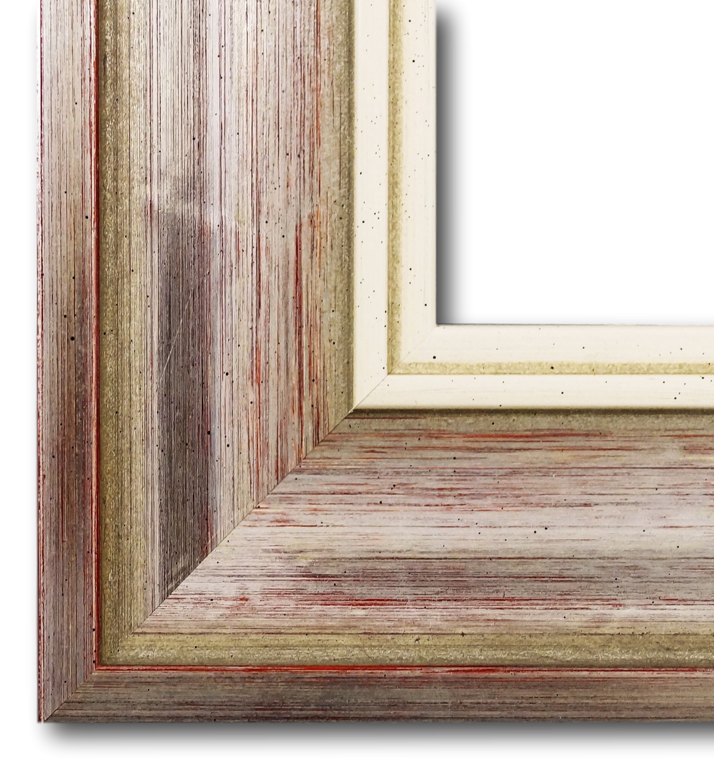 Bilderrahmen Passau Silber Rot Weiss 40x50 cm