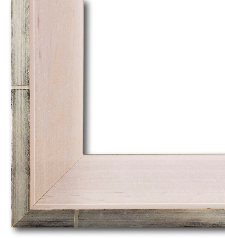 Schattenfugenrahmen Kitzingen Weiß Silber 100x140 cm Schattenfugenrahmen Kitzingen Weiß Silber 100x140 cm