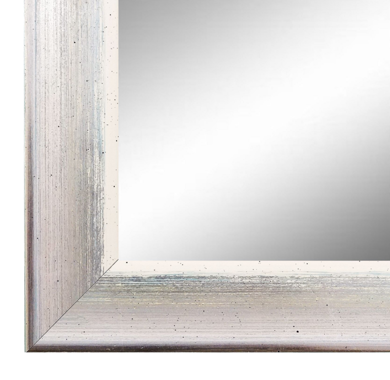 Wandspiegel Ingolstadt Silber Blau Weiss 50x70 cm Wandspiegel Ingolstadt Silber Blau Weiss 50x70 cm
