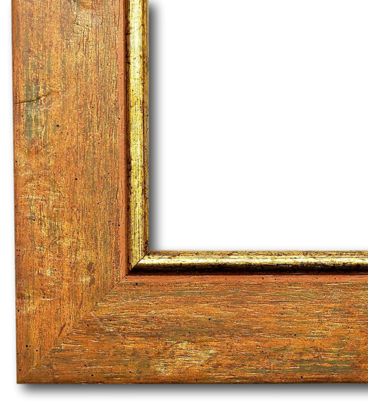 Wandspiegel Hallstadt braun gold 100x140 cm Wandspiegel Hallstadt braun gold 100x140 cm