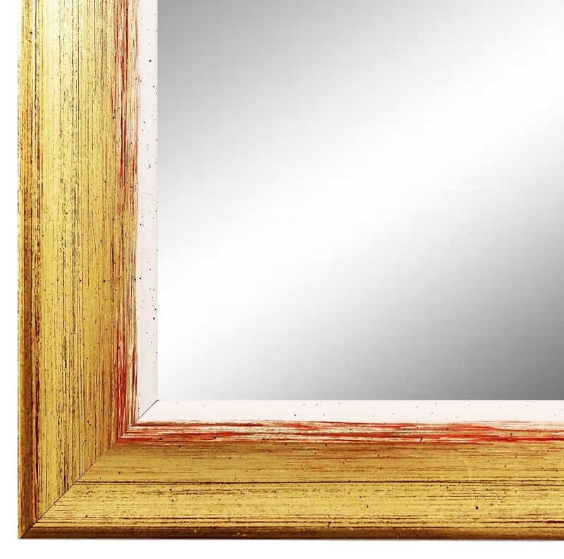 Wandspiegel Ingolstadt Gold Rot Weiss 70x100 cm Wandspiegel Ingolstadt Gold Rot Weiss 70x100 cm