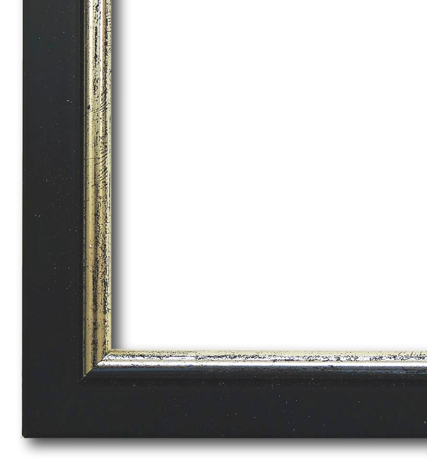 Bilderrahmen Aschaffenburg schwarz silber 24x30 cm