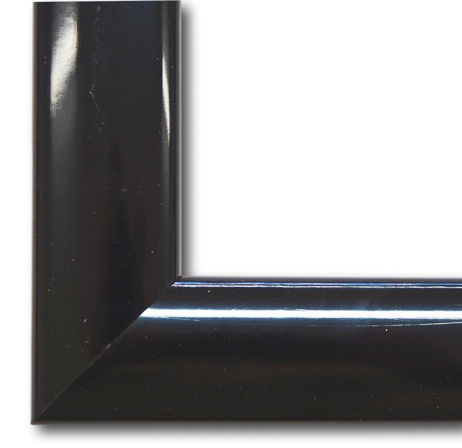 Bilderrahmen Augsburg schwarz lack 60x90 cm