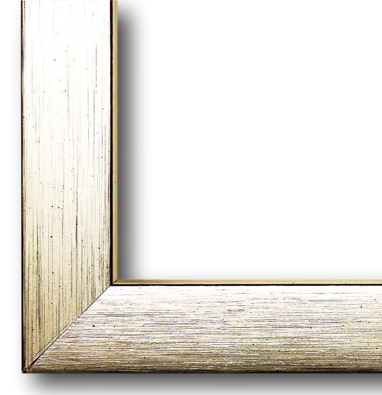 Bilderrahmen Erlangen Silber Schwarz 61x91,5 cm