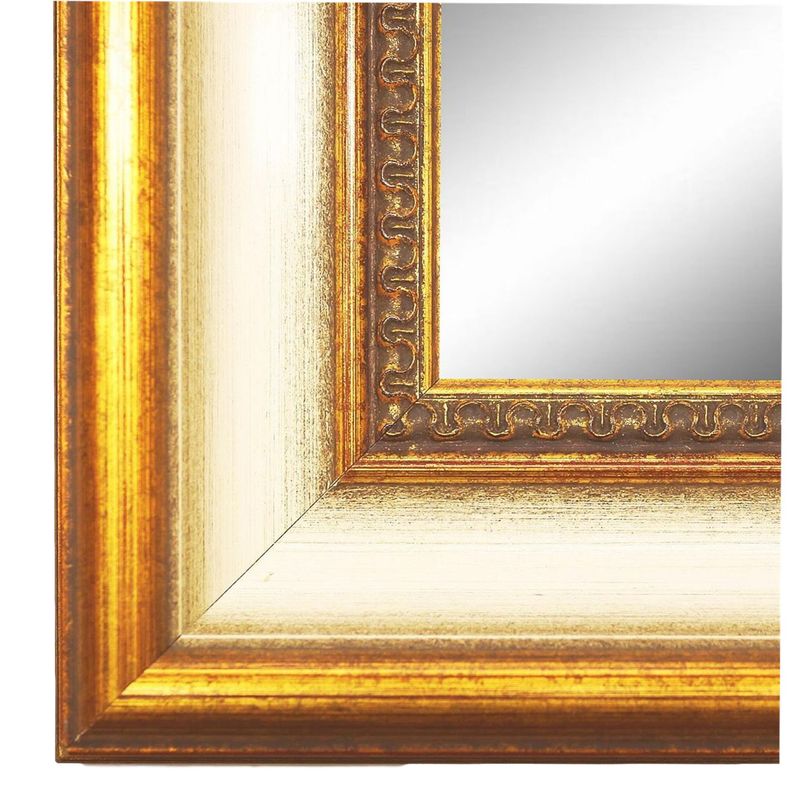 Wandspiegel Fürth Gold Weiß verziert 100x180 cm Wandspiegel Fürth Gold Weiß verziert 100x180 cm