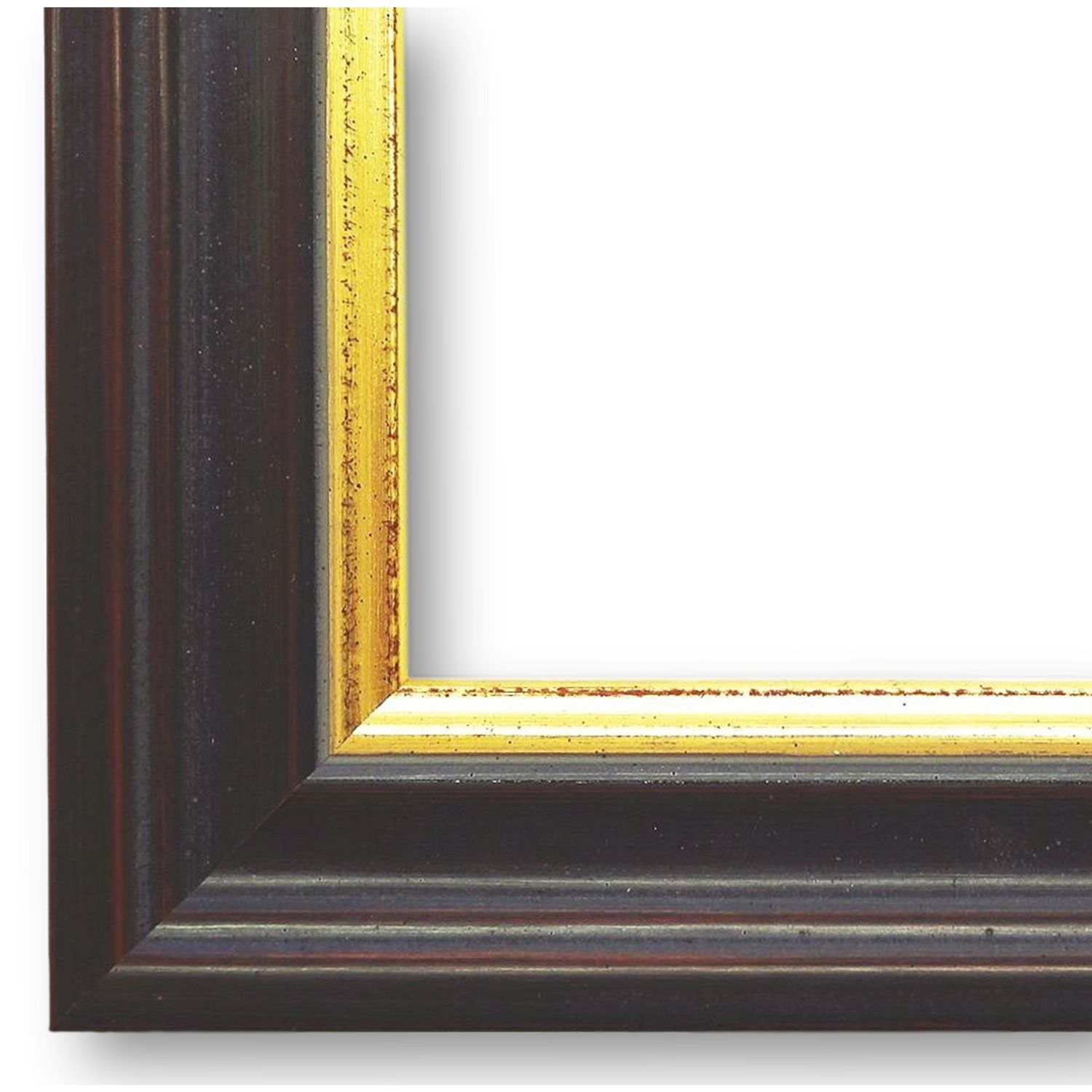 Wandspiegel Günzburg Schwarz Echt-Gold DIN A2 cm