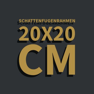 Schattenfugenrahmen 20x20 cm