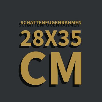 Schattenfugenrahmen 28x35 cm