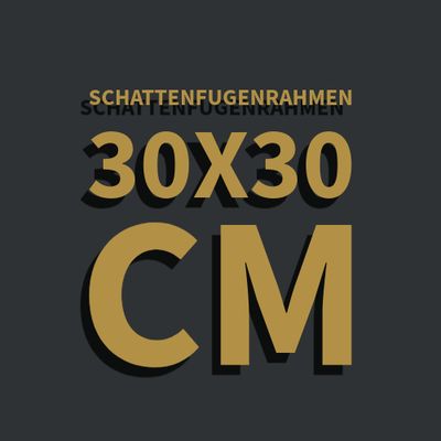 Schattenfugenrahmen 30x30 cm
