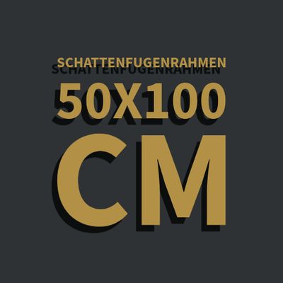 Schattenfugenrahmen 50x100 cm