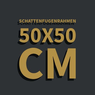Schattenfugenrahmen 50x50 cm