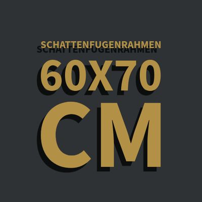 Schattenfugenrahmen 60x70 cm